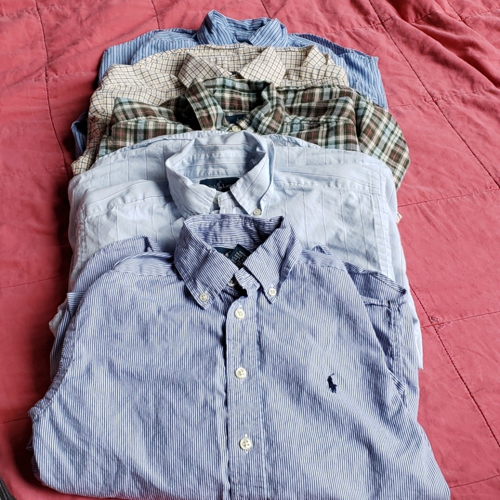 Boys Ralph Lauren 5 pack button down shirts